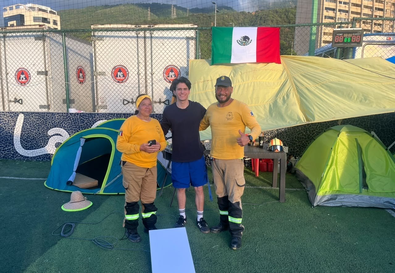 Satellite connectivity for Mexican rescuers.
